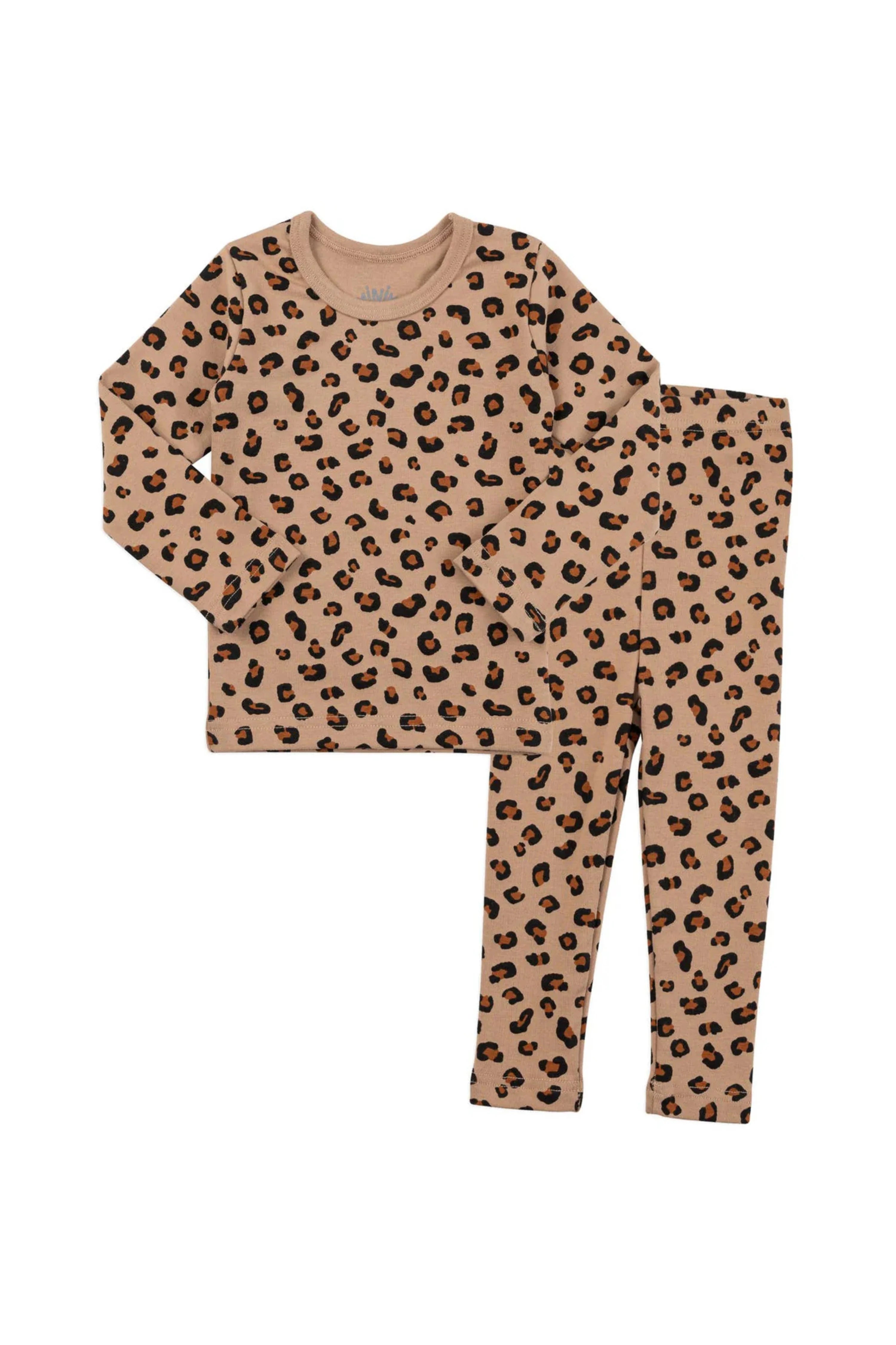 Toddler & Kid Cotton Snug Fit Leopard Pattern Pajamas - CHATTER CARROT